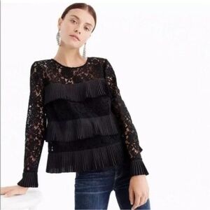 JCrew Ruffle Blouse (Size 4)
